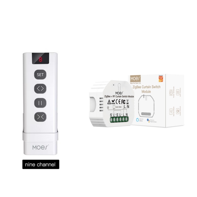 Curtain Motor - وحدة تحكم ذكية MOES ZigBee RF433