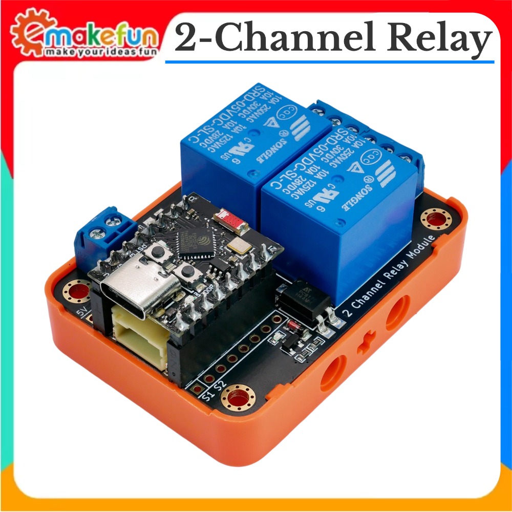 Smart Home Kit For Arduino - وحدة ترحيل ثنائية القنوات بمدخل 5