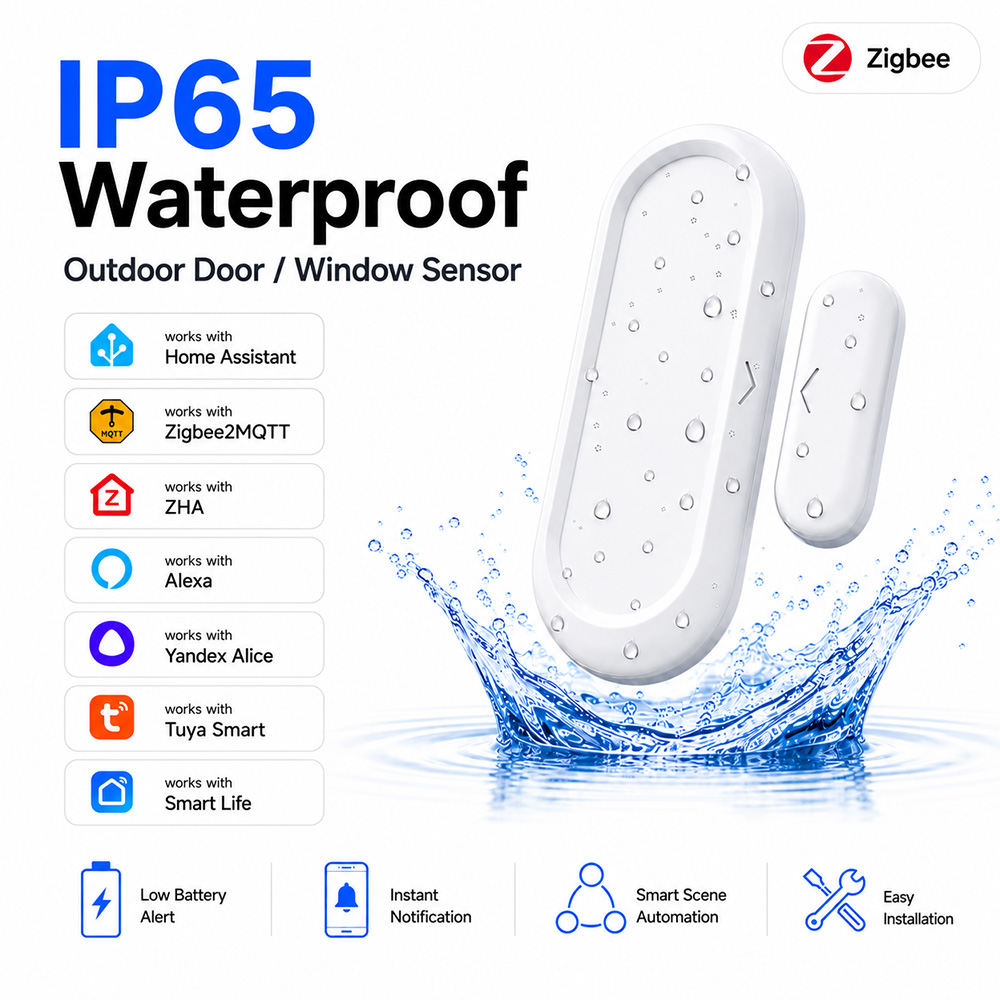 Smart Home Zigbee 3.0 - مستشعر الأبواب والنوافذ زيجبي 3.0، مستشعر