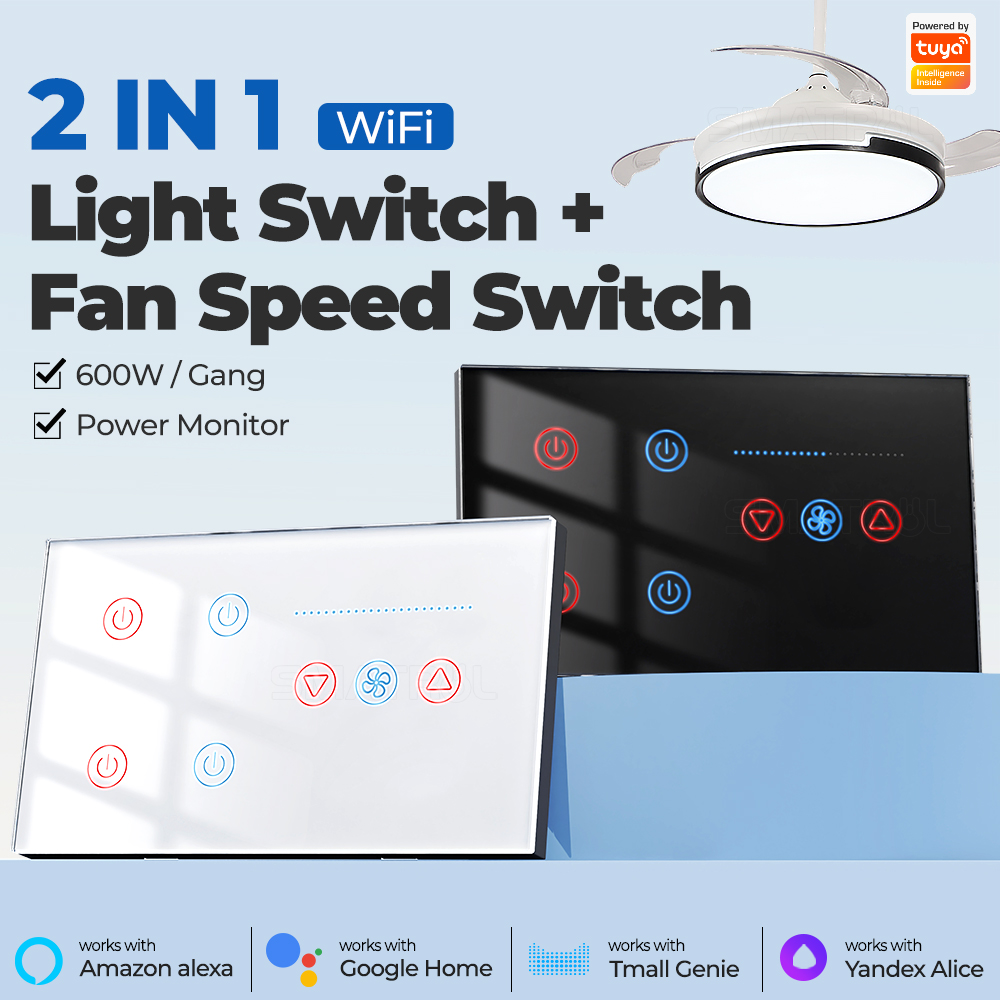 Smart Home Ventilation System - زيجبي واي فاي الذكية الجدار التبديل
