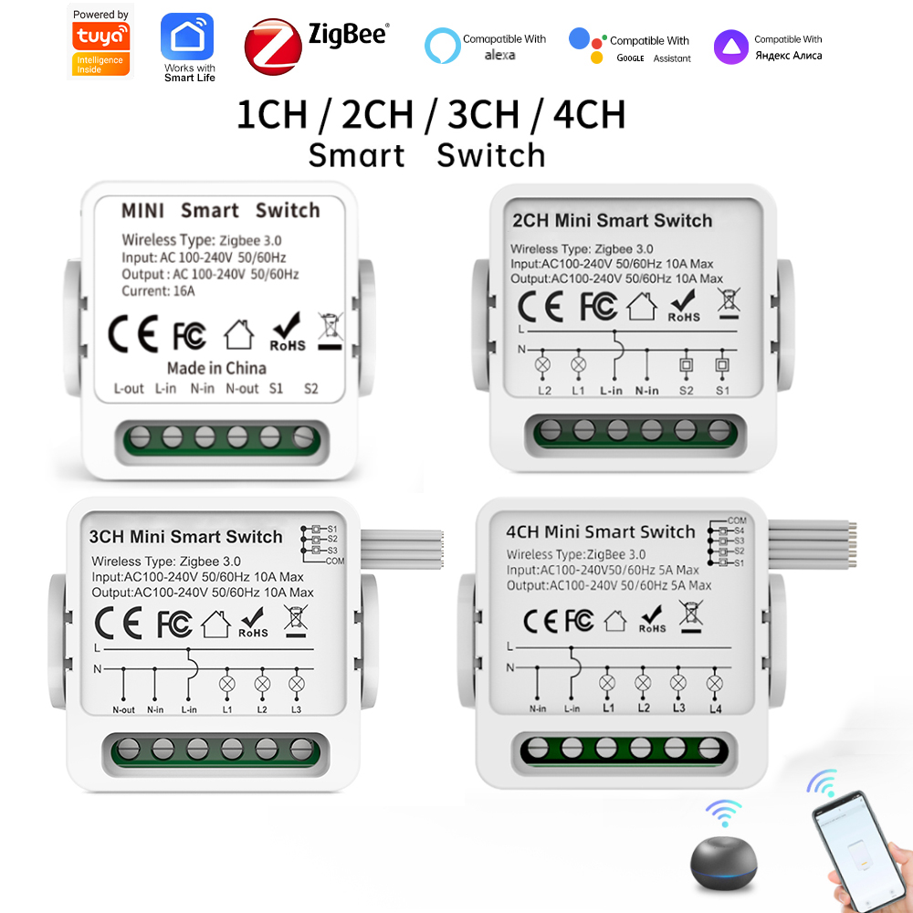 Smart Home Zigbee 3.0 - مفتاح ذكي Tuya Zigbee 3.0 بـ