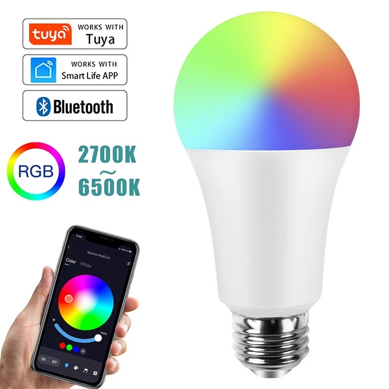Voice Control Light Bulb - مصباح LED ذكي E27 يعمل بتقنية
