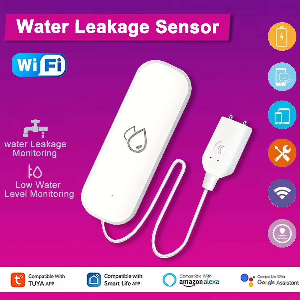 Wifi Water Leak Detector - جهاز إنذار تسرب المياه الذكي من