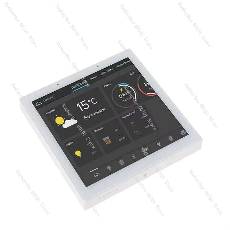 Smart Home Knx - جهاز لوحي يعمل باللمس مثبت على