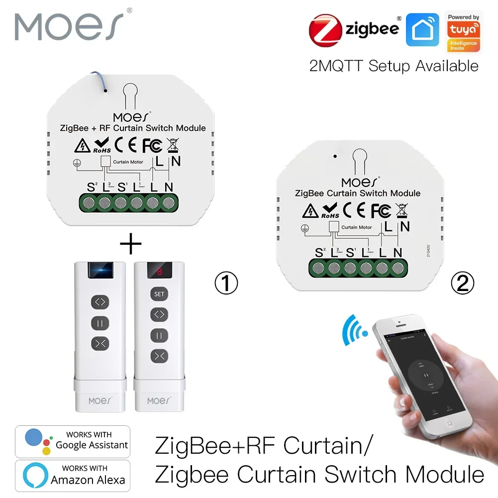 Smart Home Improvement - MOES زيجبي 3.0 الذكية الستار وحدة
