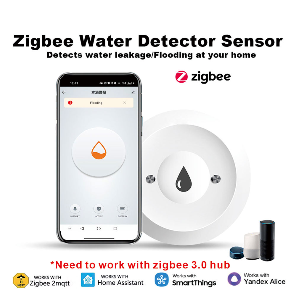 Smart Home Water Level Sensor - جهاز استشعار تسرب المياه الذكي ZigBee،