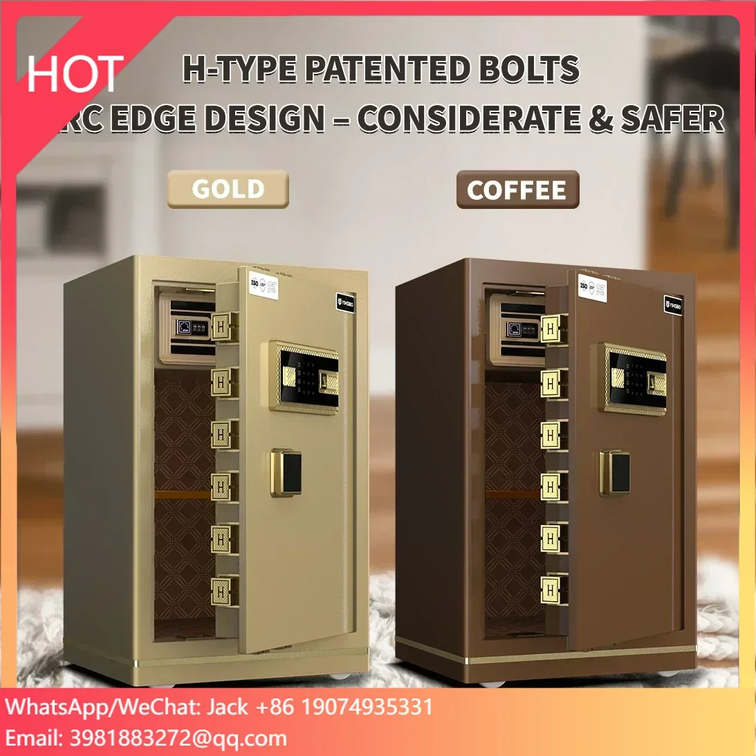 Smart Home Box - خزنة منزلية ذكية كبيرة فاخرة، خزنة