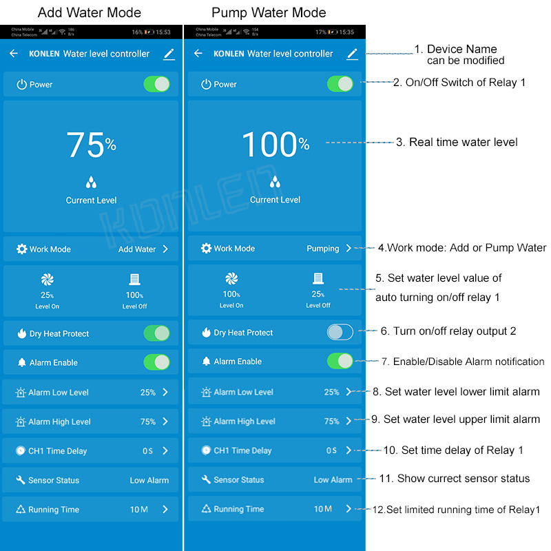 KONLEN Tuya مستشعر مستوى الميا - مراجعة Smart Home Water Level Sensor وسعره