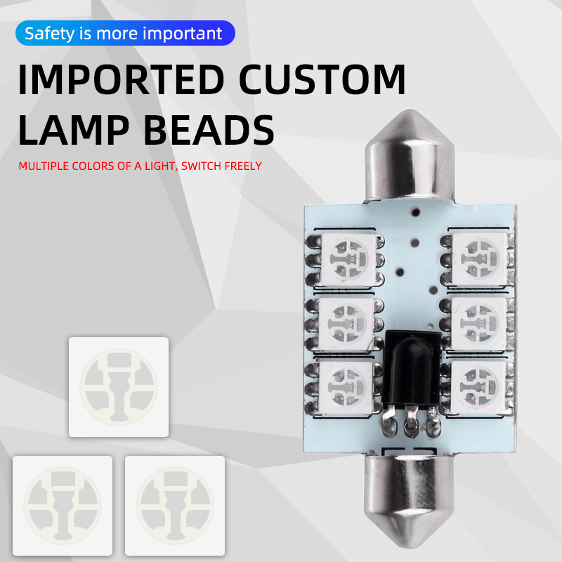 قطعتان من مصابيح LED C5W Festo - مراجعة Voice Control Light Bulb وسعره