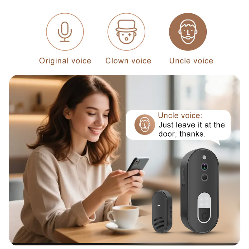 جرس باب ذكي لاسلكي واي فاي بدق - مراجعة Smart Home Cctv وسعره