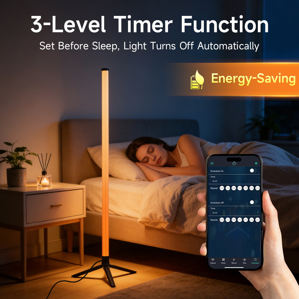مصباح أرضي ذكي LED مع تحكم عن  - مراجعة Voice Control Light Bulb وسعره