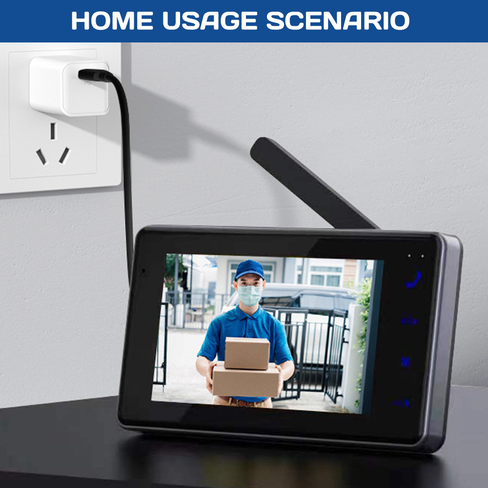 جرس باب ذكي لاسلكي بشاشة IPS ع - مراجعة Smart Home Cctv وسعره
