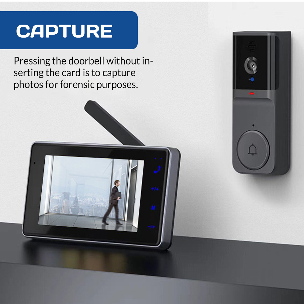 جرس باب ذكي لاسلكي بشاشة IPS ع - مراجعة Smart Home Cctv وسعره