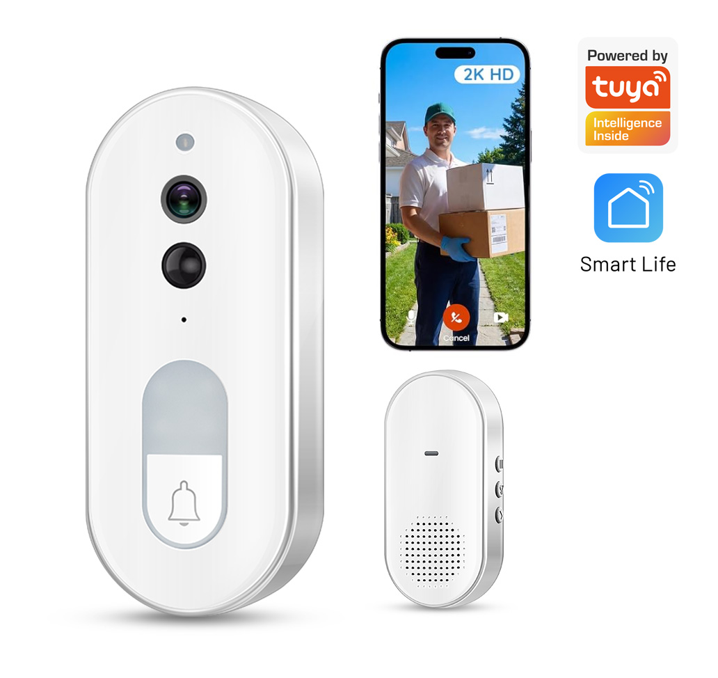 جرس باب ذكي لاسلكي من تويا مع  - مراجعة Smart Home Cctv وسعره