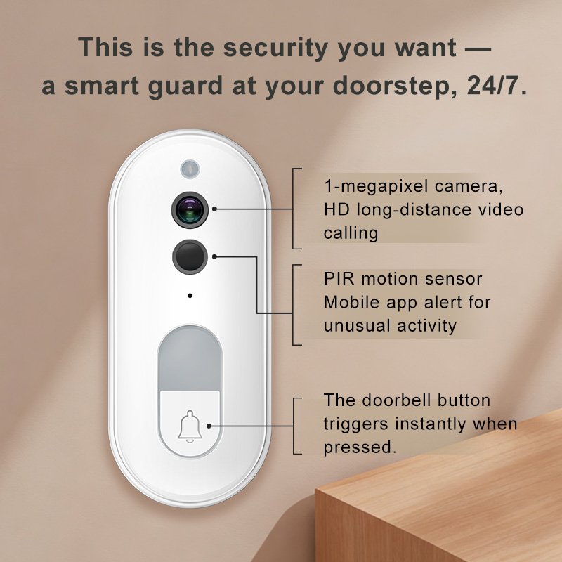 جرس باب ذكي لاسلكي من تويا مع  - مراجعة Smart Home Cctv وسعره