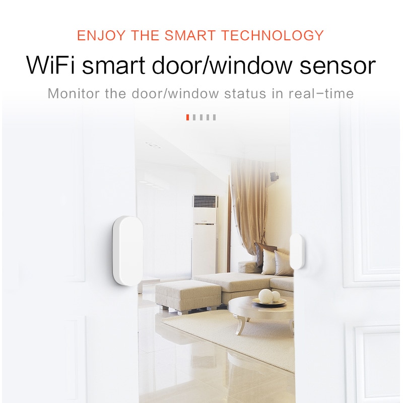 تويا الذكية WiFi كاشف إغلاق مف - مراجعة Door Window Sensor وسعره