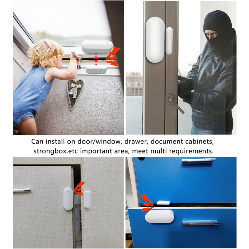 تويا الذكية WiFi كاشف إغلاق مف - مراجعة Door Window Sensor وسعره