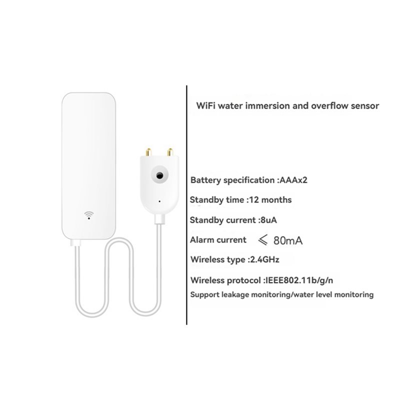 جهاز استشعار تسرب المياه الذكي - مراجعة Wifi Water Leak Detector وسعره
