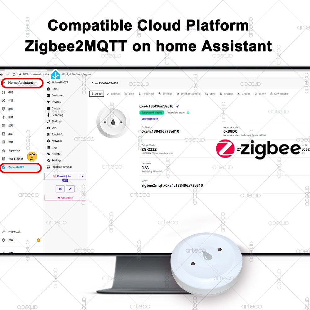 Tuya الذكية زيجبي المياه الاست - مراجعة Smart Home Tools وسعره