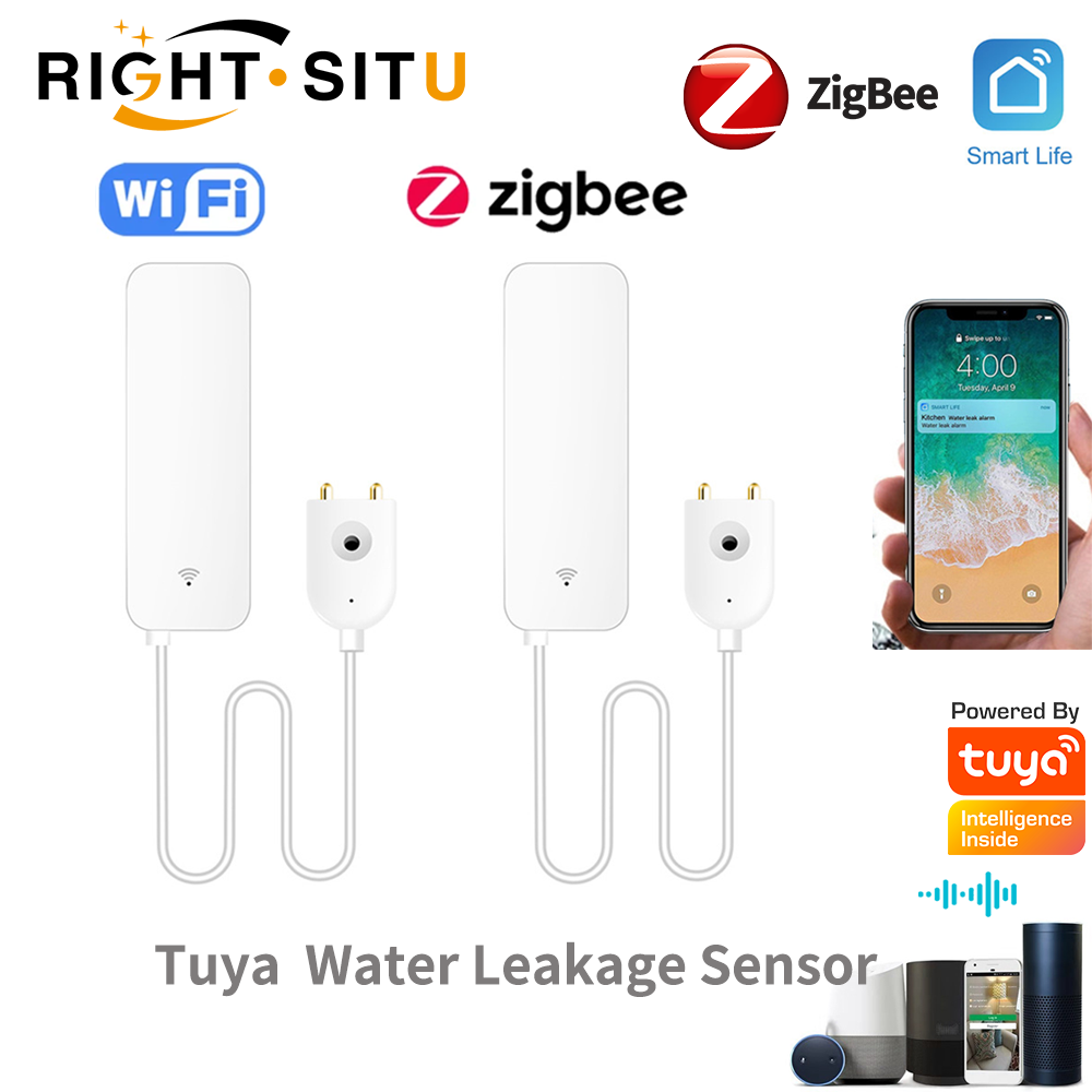 Tuya WiFi مستشعر تسرب المياه،  - مراجعة Wifi Water Leak Detector وسعره