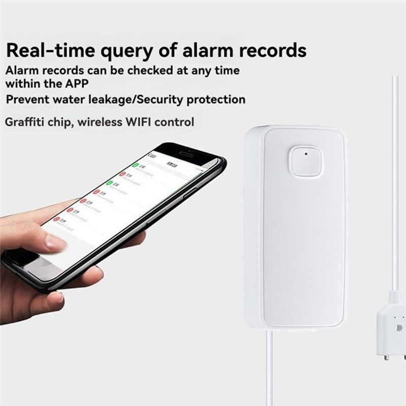 [جديد A09R!】 Tuya Wifi مستشعر  - مراجعة Wifi Water Leak Detector وسعره