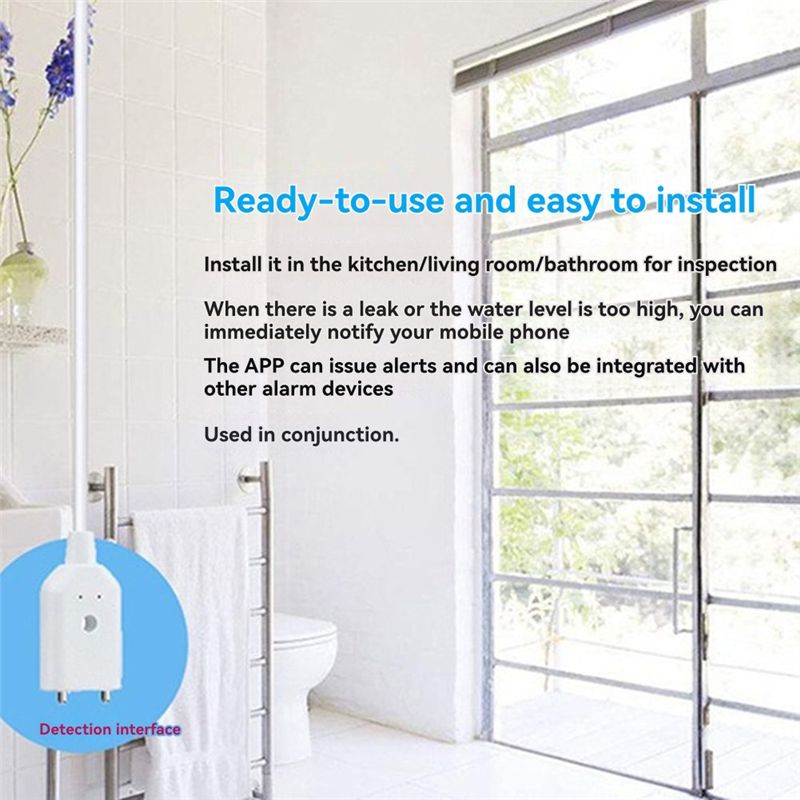[جديد A09R!】 Tuya Wifi مستشعر  - مراجعة Wifi Water Leak Detector وسعره