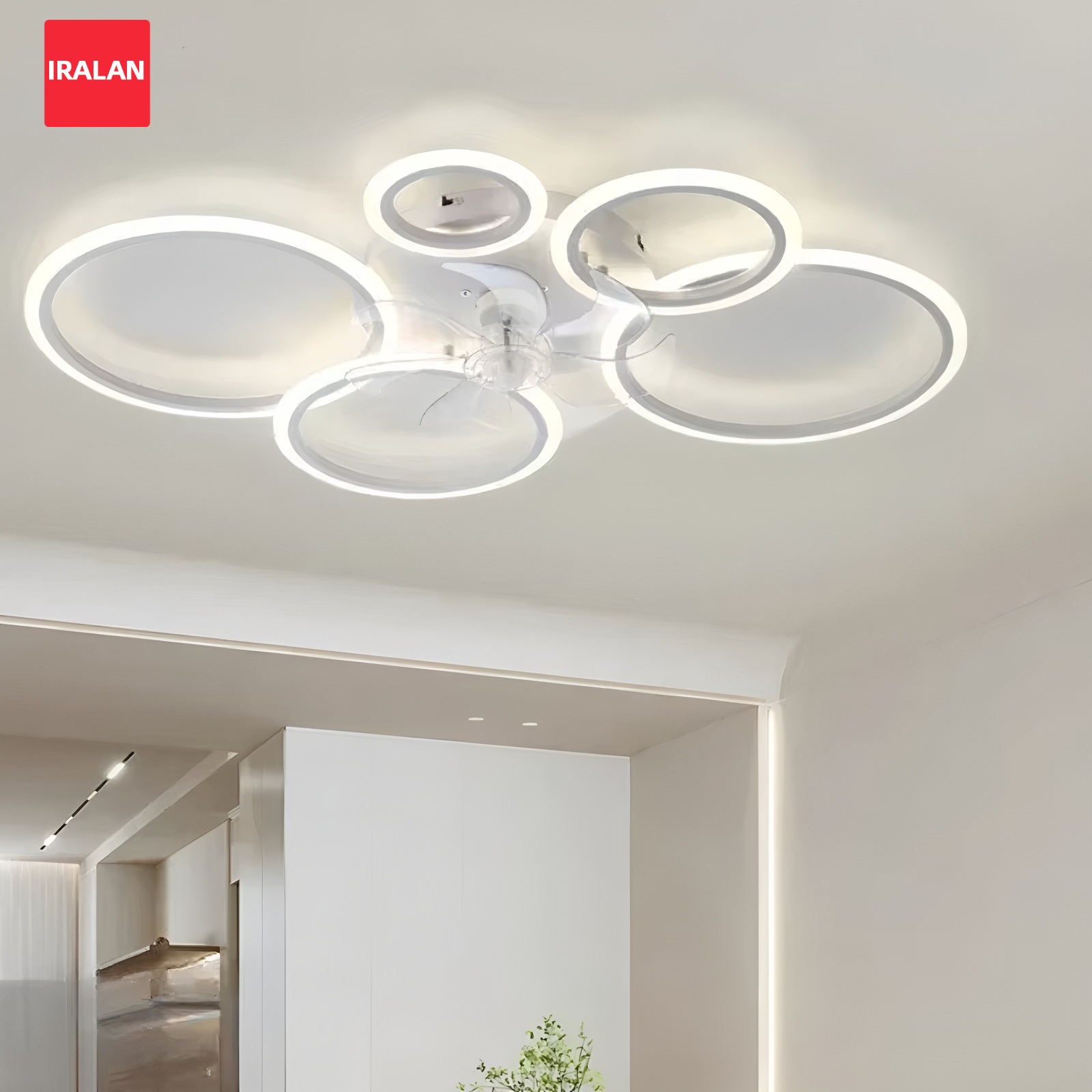 مروحة سقف دائرية مع إضاءة LED، - مراجعة Smart Home Ventilation System وسعره