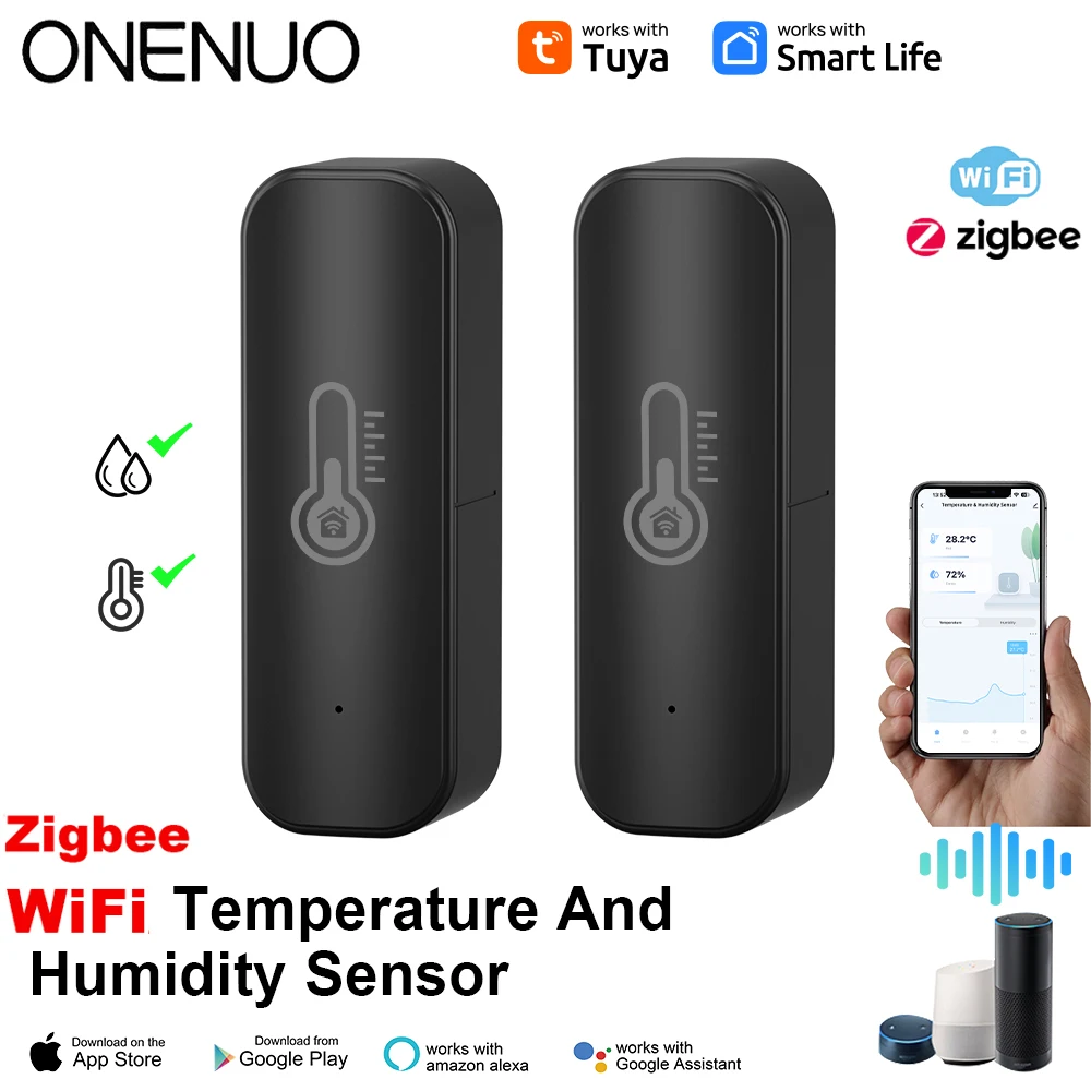 Tuya Zigbee/ WiFi مستشعر درجة  - مراجعة Smart Home Improvement وسعره