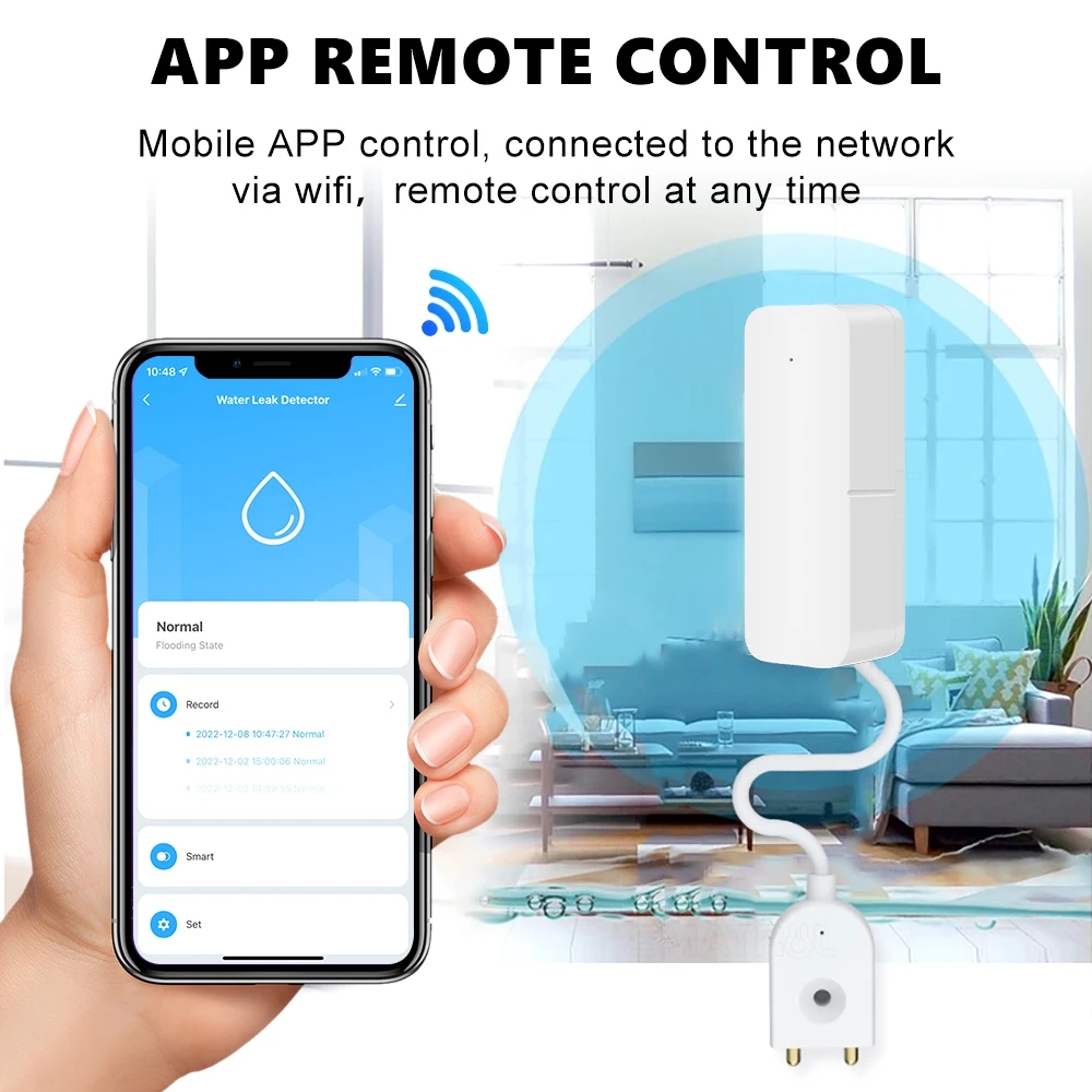 Tuya واي فاي الذكية تسرب الميا - مراجعة Smart Home Water Level Sensor وسعره