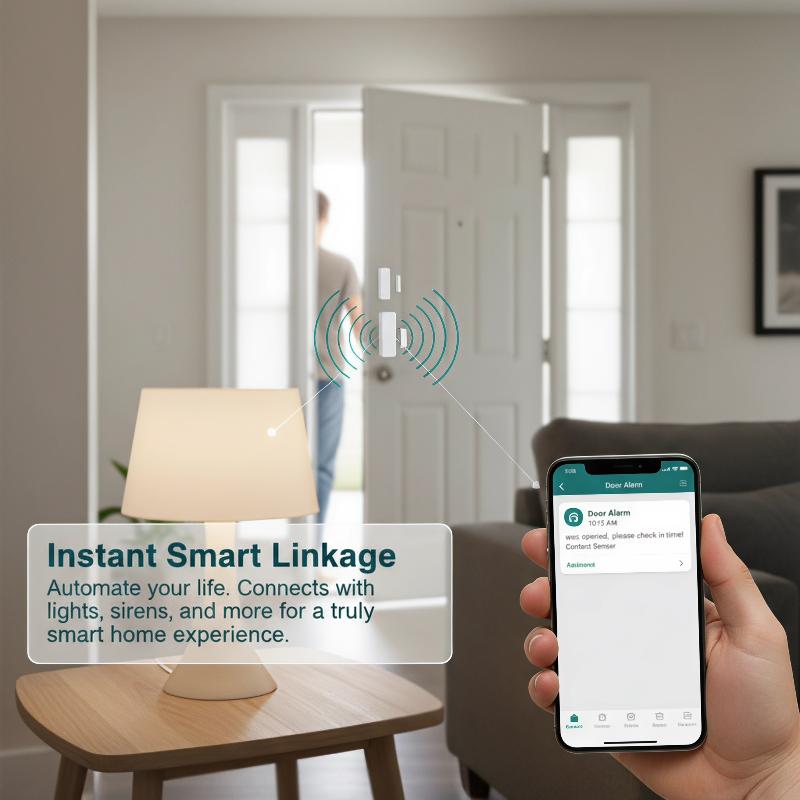 جهاز استشعار ذكي صغير للأبواب  - مراجعة Door Window Sensor وسعره