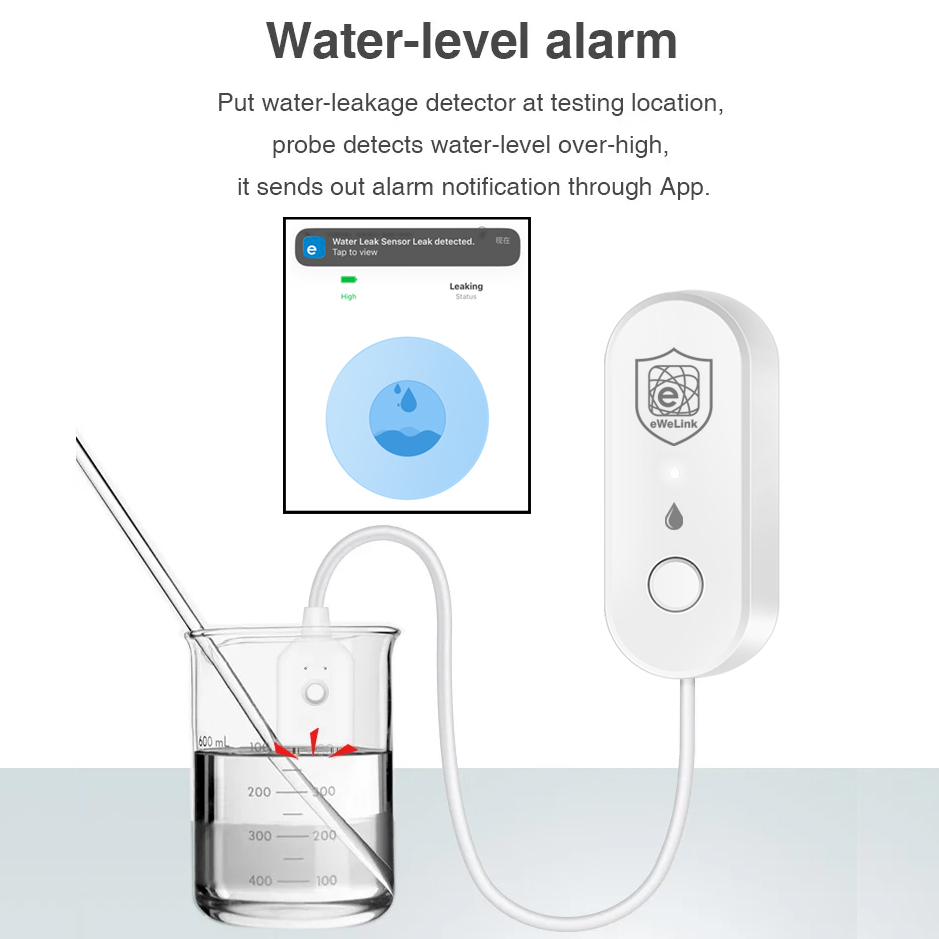 جهاز استشعار تسرب المياه EWeli - مراجعة Smart Home Water Level Sensor وسعره