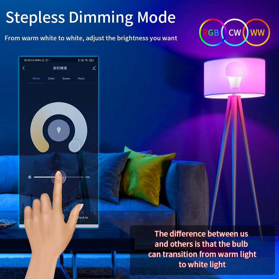 مصباح LED ذكي E27 يعمل بتقنية  - مراجعة Voice Control Light Bulb وسعره