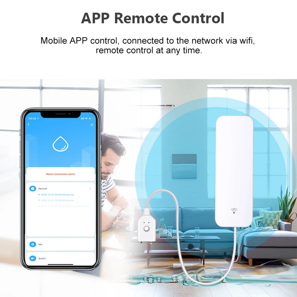 Tuya WiFi Zigbee مستشعر المياه - مراجعة Smart Home Tools وسعره