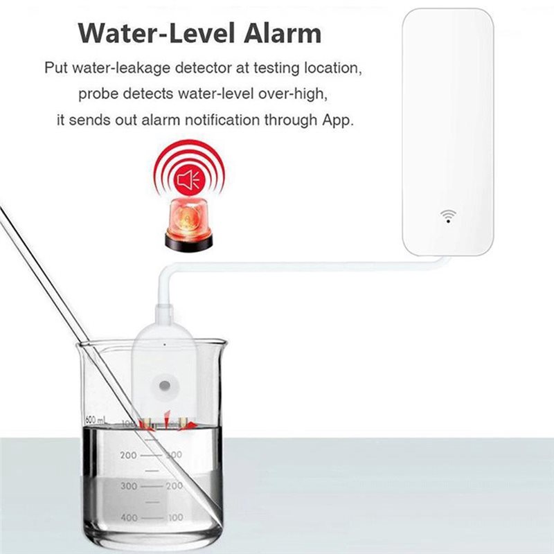 جهاز استشعار تسرب المياه الذكي - مراجعة Wifi Water Leak Detector وسعره