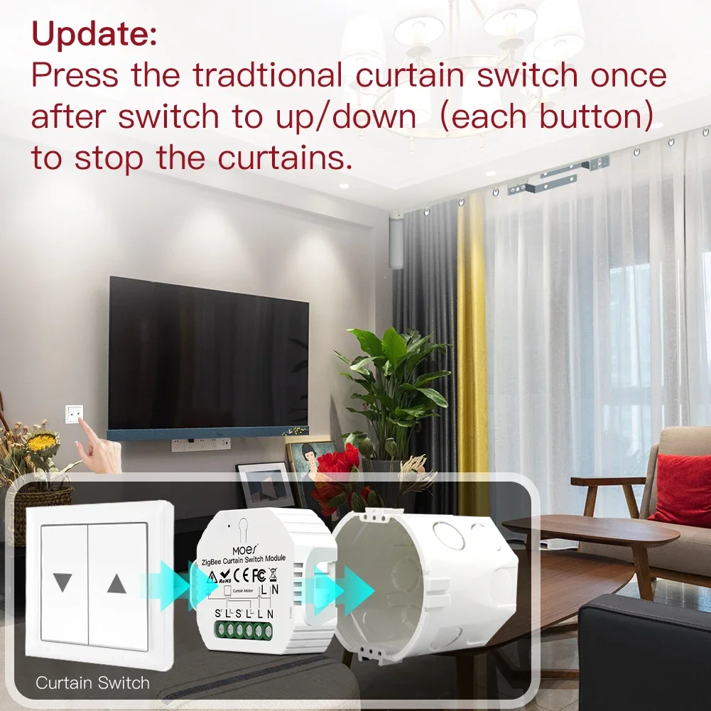 MOES زيجبي 3.0 الذكية الستار و - مراجعة Smart Home Improvement وسعره