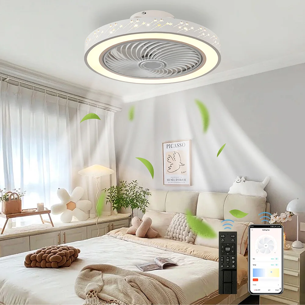 مروحة سقف بجهاز تحكم عن بعد مز - مراجعة Smart Home Ventilation System وسعره