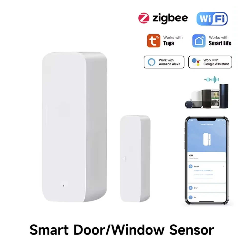 Tuya Zigbee/WiFi مستشعر نافذة  - مراجعة Smart Home Gateway وسعره