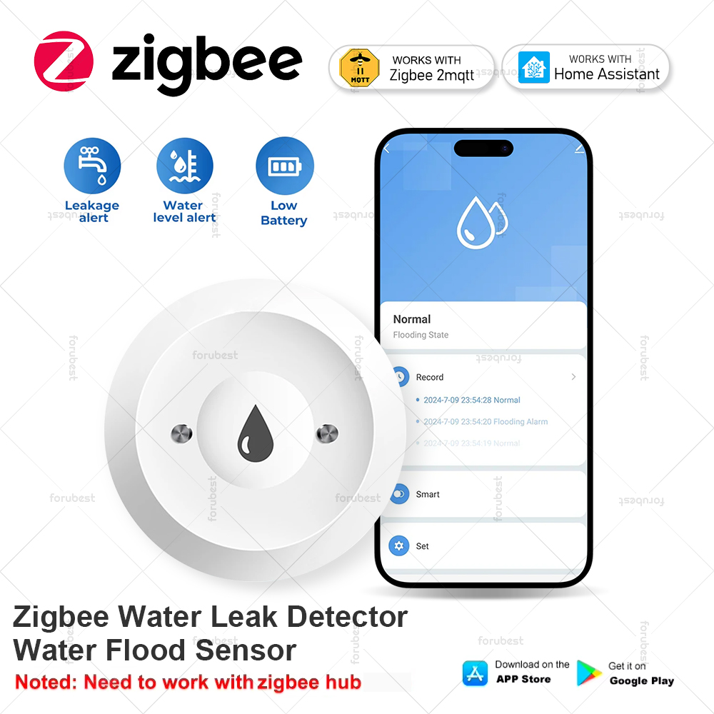 الذكية زيجبي تسرب المياه الاست - مراجعة Smart Home Water Level Sensor وسعره
