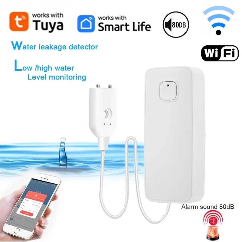 Tuya المنزل الذكي واي فاي كاشف - مراجعة Smart Home Water Level Sensor وسعره