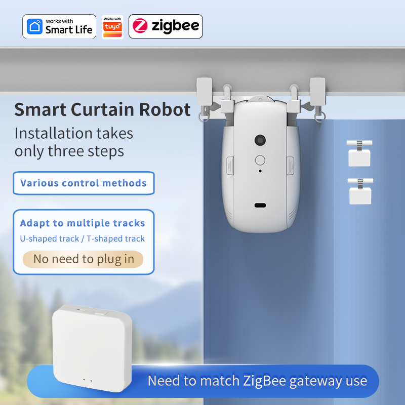 زيجبي الذكية الستار سائق روبوت - مراجعة Curtain Motor وسعره