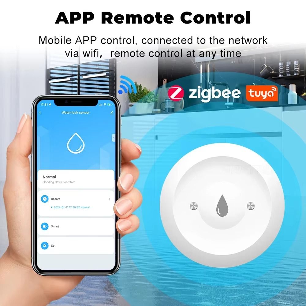 مستشعر مياه ذكي بتقنية ZigBee  - مراجعة Smart Home Zigbee 3.0 وسعره