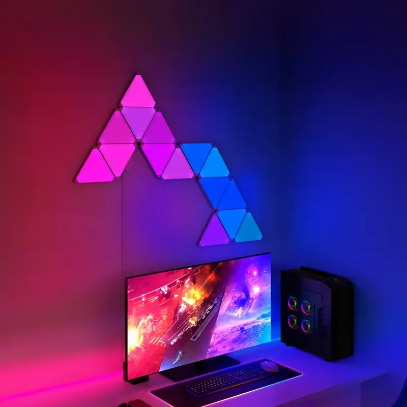 أضواء جدارية LED مثلثة الشكل م - مراجعة Smart Home Panel وسعره
