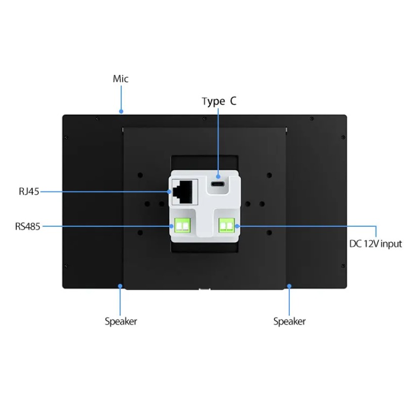 8 بوصة POE لوحة اللمس المثبتة  - مراجعة Smart Home Knx وسعره